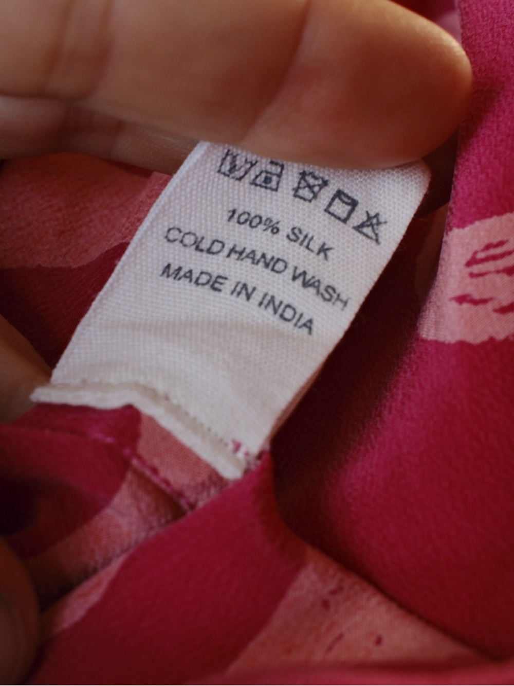 Luxury 100% Silk Ahimsa Robe Kimono Pink Scribble Resort Robe De Voyage NWOT - Picture 6 of 11